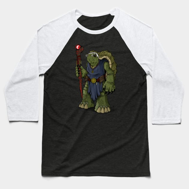 Turtle wizard Baseball T-Shirt by kyohazard